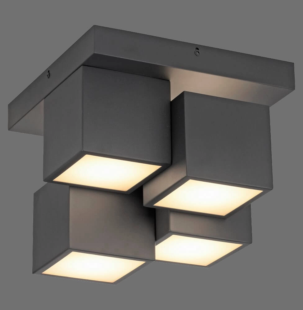Plafonnier noir Tetris noir Just Light 4043689004538
