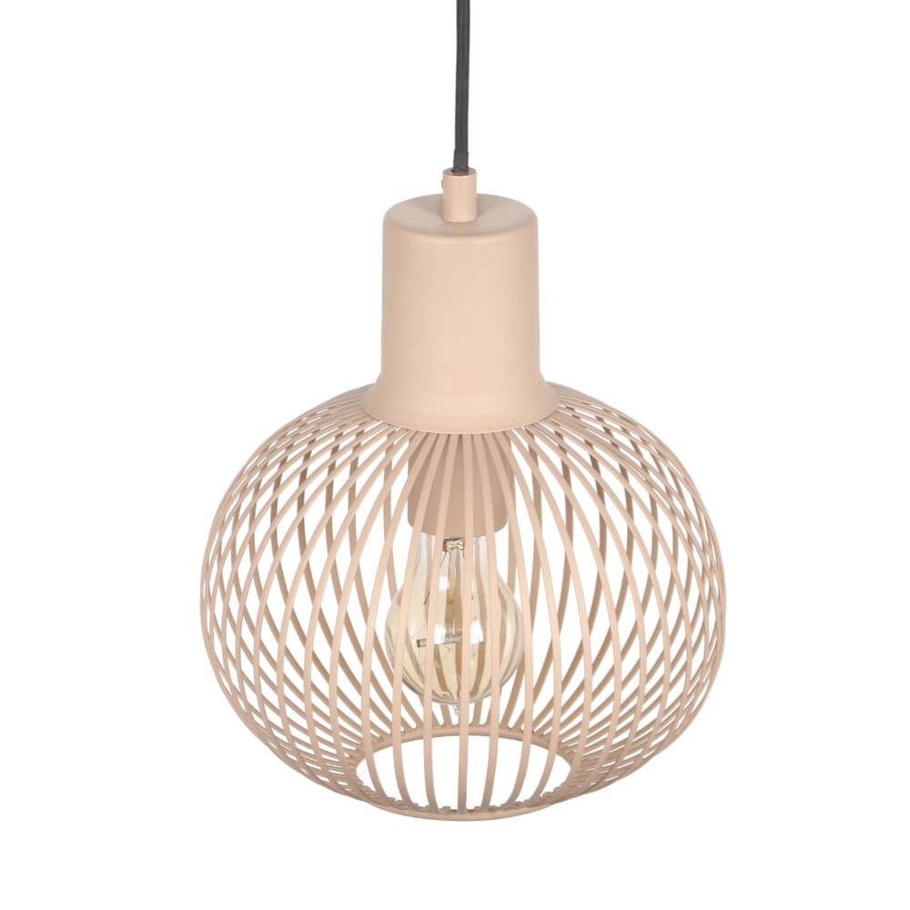 Lampe suspendue en fil de fer Gila Ø 23cm - sable Trio 4017807617566