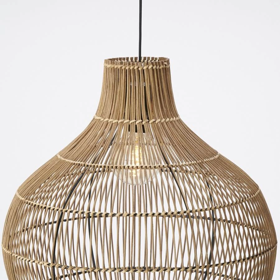 Suspension Pacino rotin Ø 50cm Light & Living 8717807614553