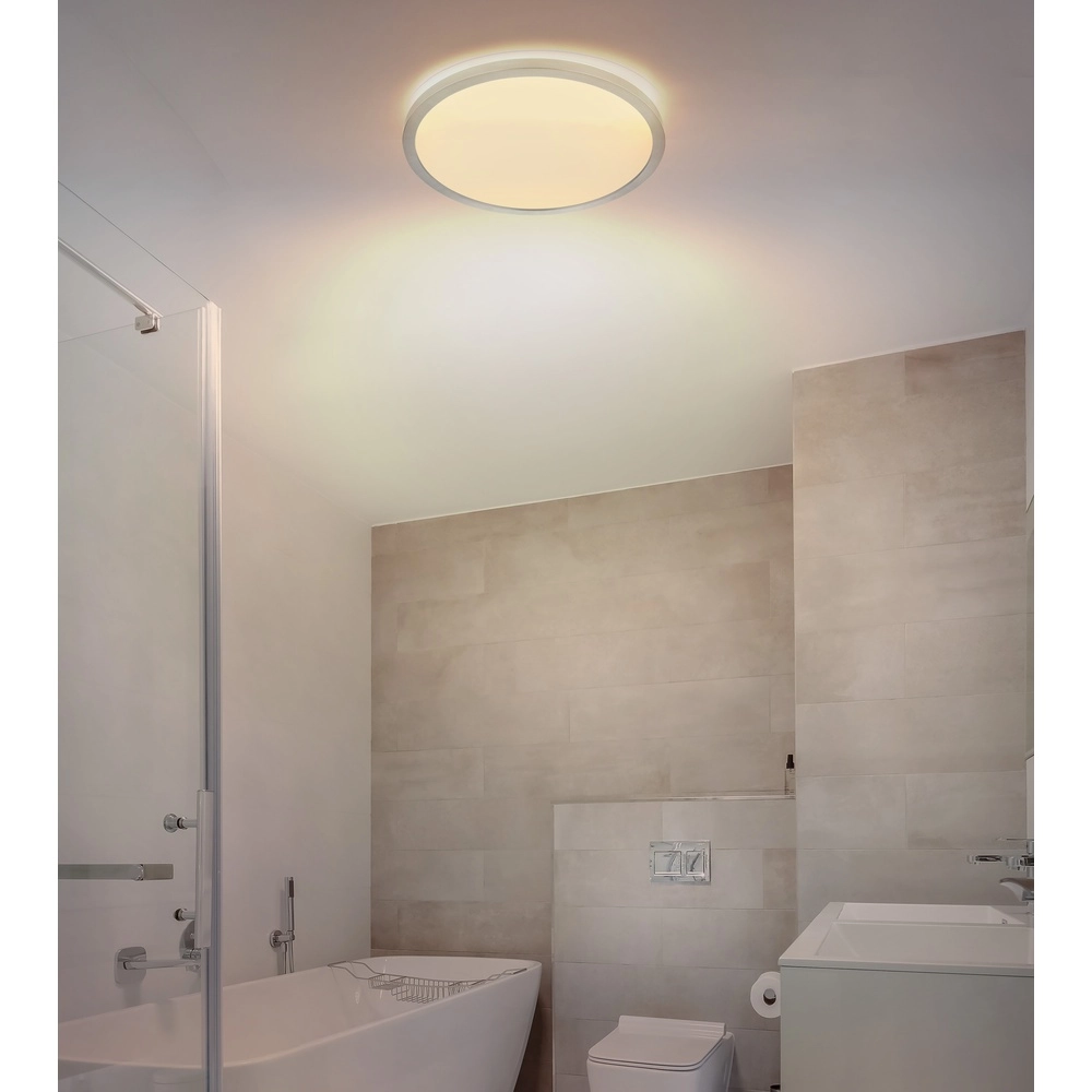 Éclairage de plafond Sapana Ø 29,4 cm nickel Globo 9007371457410