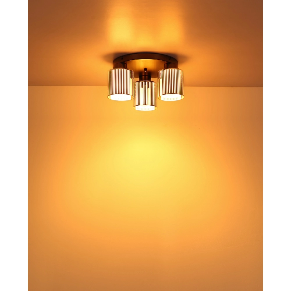 Lampe de plafond à design Felicia Trois lumières en métal canon Globo 9007371531950