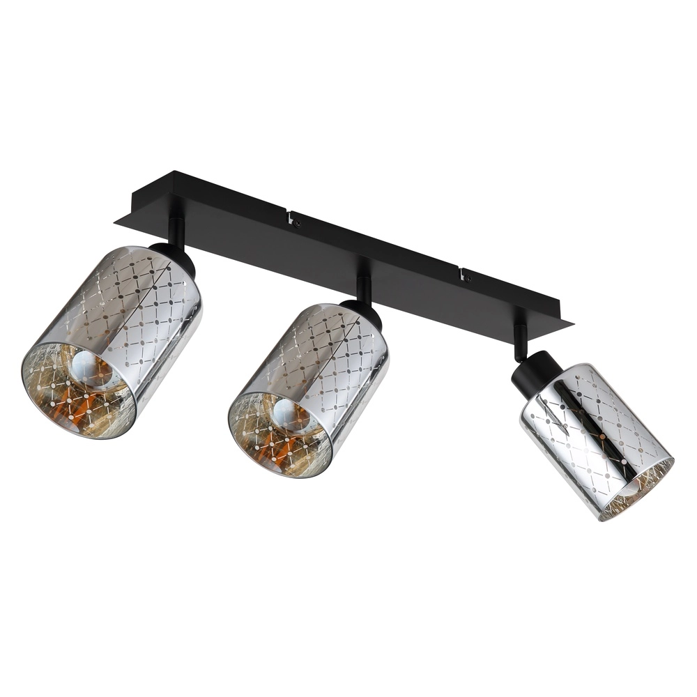 Lampe de plafond à design Alonso Noir à 3 lumières Globo 9007371569250
