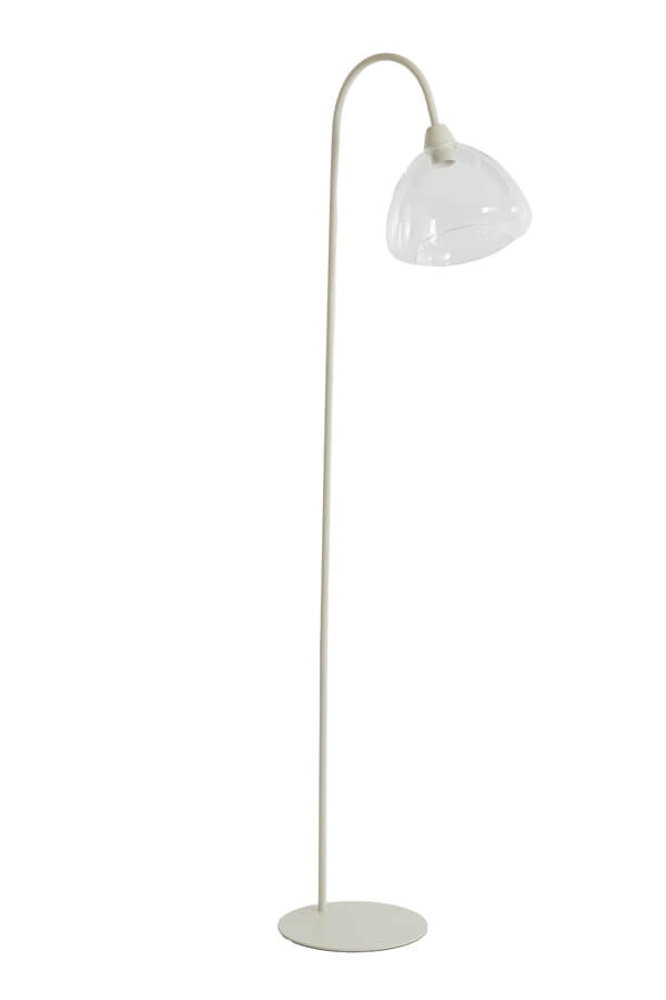 Lampadaire Bisho design crème Light & Living 8717807743383