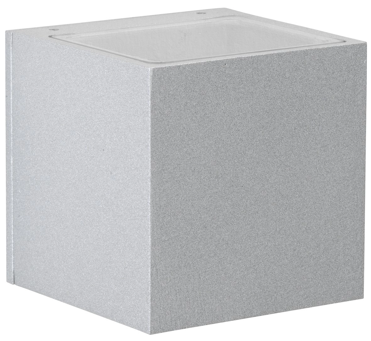 Applique LED carrée Rhain 10,5 cm - gris Albert 4007235923728