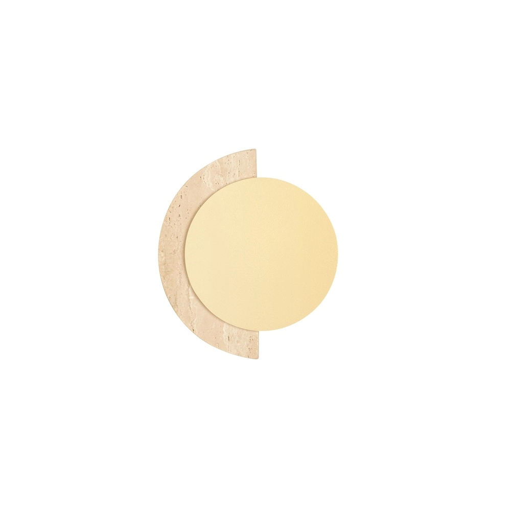 Lampe murale de conception Molli travertin Ø 17cm Lyora 5212063501300