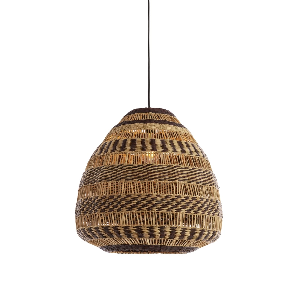 Lampe pendante en rotin Soluna Ø 56cm - brun foncé naturel Light & Living 8717807836788