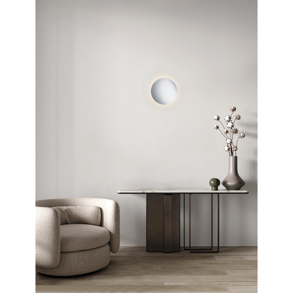 Applique murale design Alida chrome Ø 40cm Lyora 5212017470959