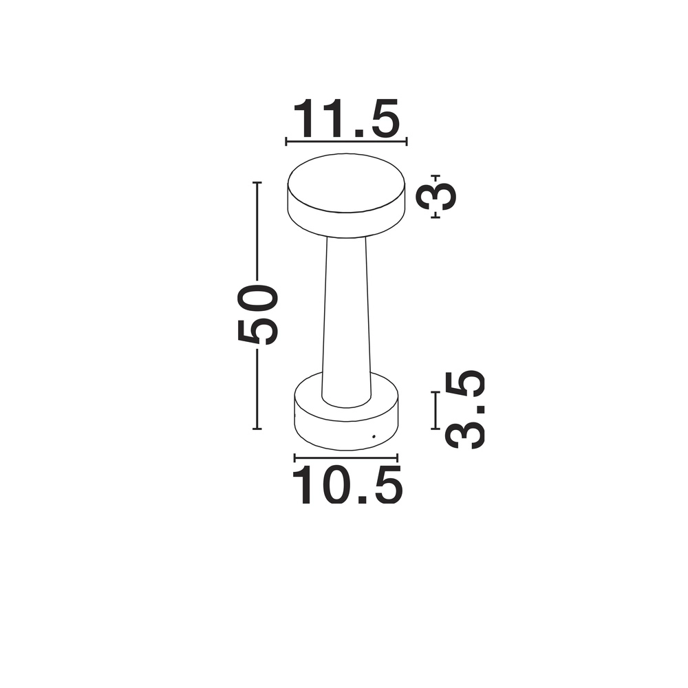 Lampe de jardin Cram brun sable 50cm Lyora 5212017471567