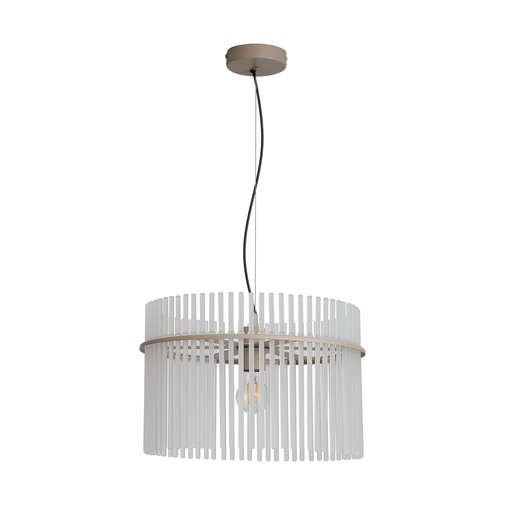Lampe suspendue Swizzle brun sable Ø 40cm Searchlight 5,05342E+12