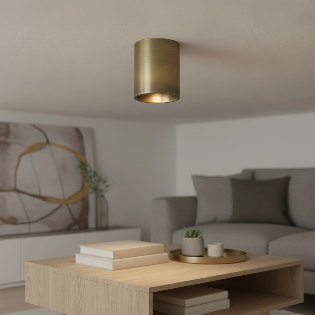 Spot de plafond Moreno bronze antique