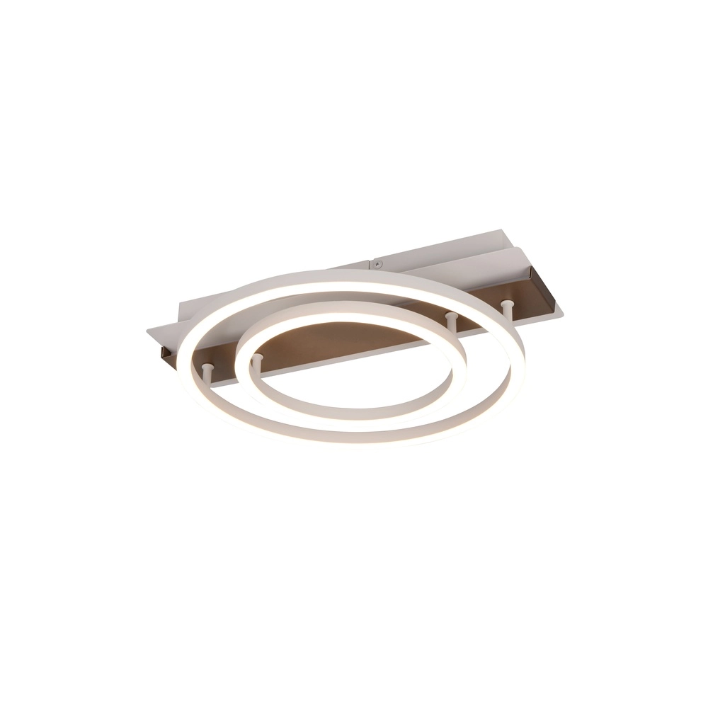 Lampe de plafond Romy Marron moka 35cm Trio 4017807702996