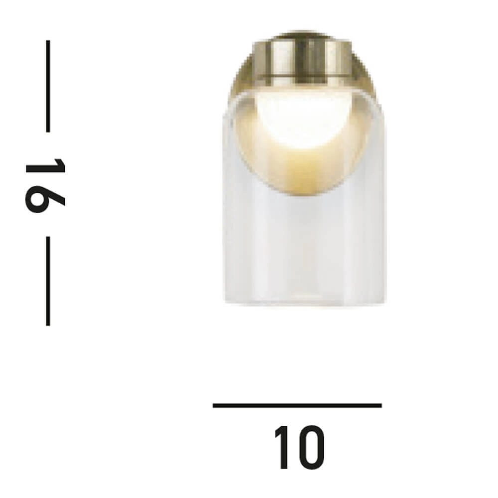 Applique murale de salle de bain Highball laiton Searchlight 5053423268101