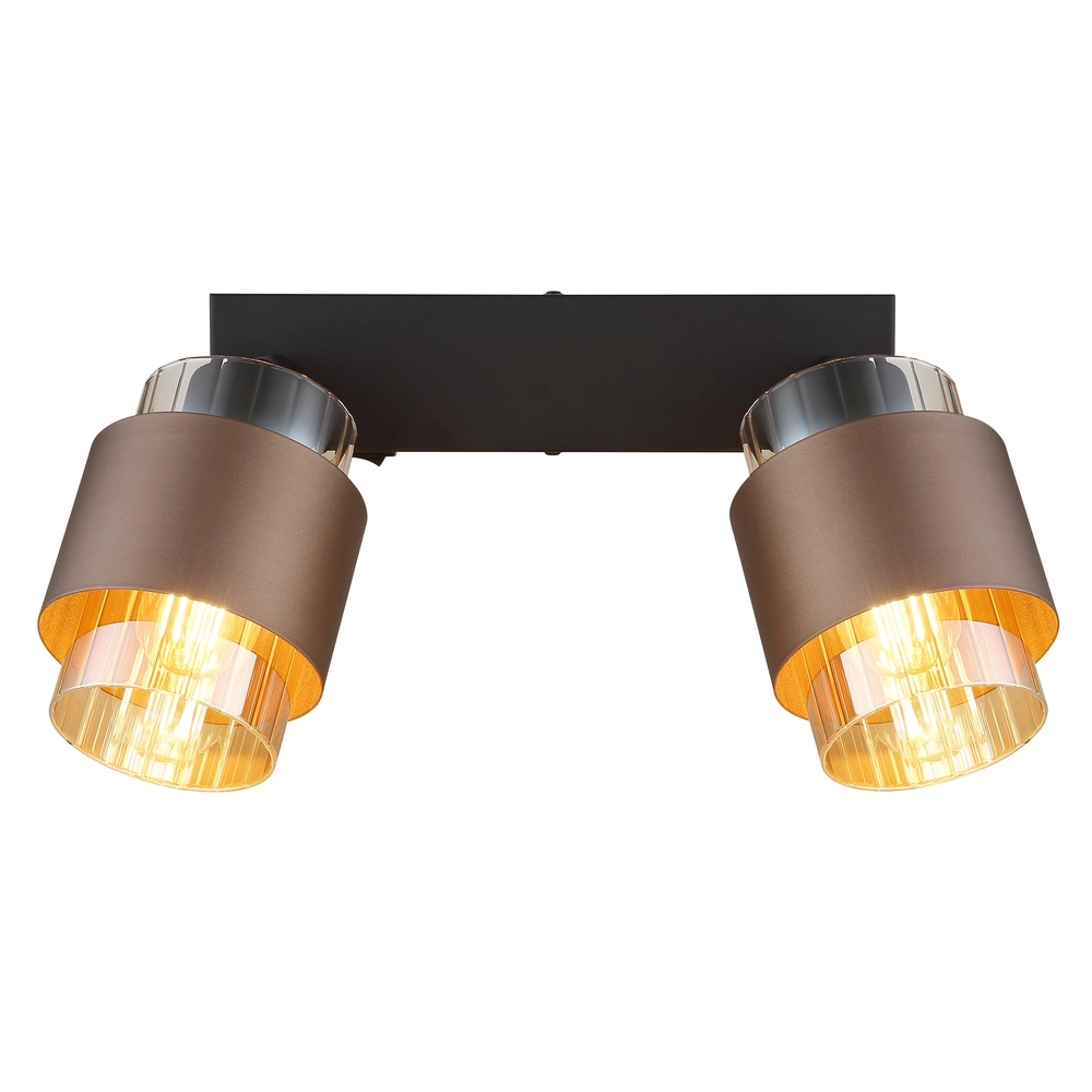 Lampe de plafond à design Milley 2-noir clair Globo 9007371583348