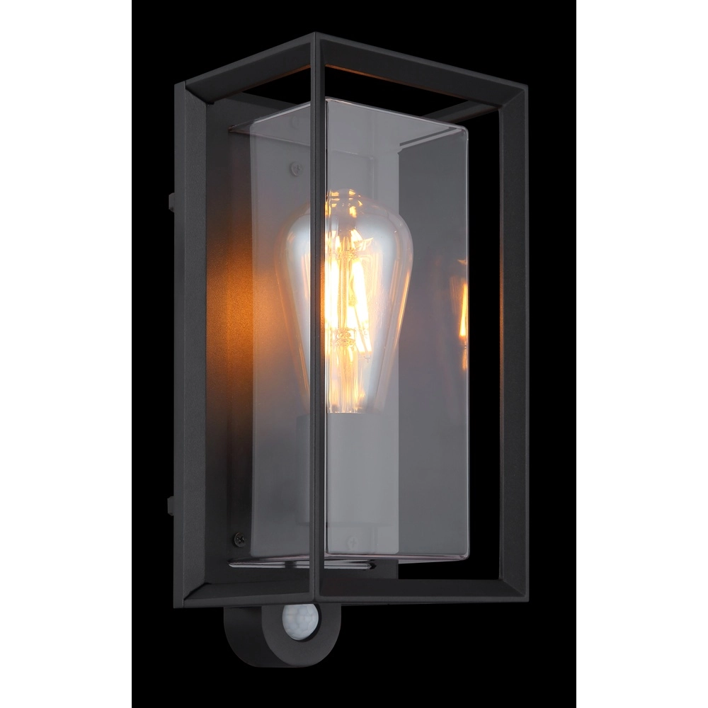 Lampe murale extérieure Logana Noir avec capteur Globo 9007371468812