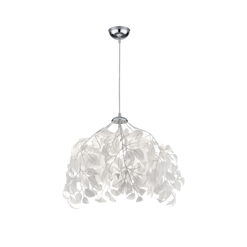 Lampe à suspension Leavy Abat-jour gris 38 cm