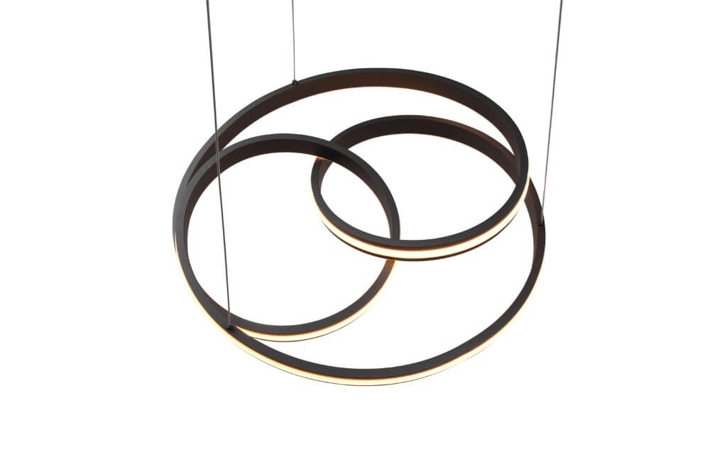 Lampe suspendue Nuria 60 cm noir Trio 4017807505214
