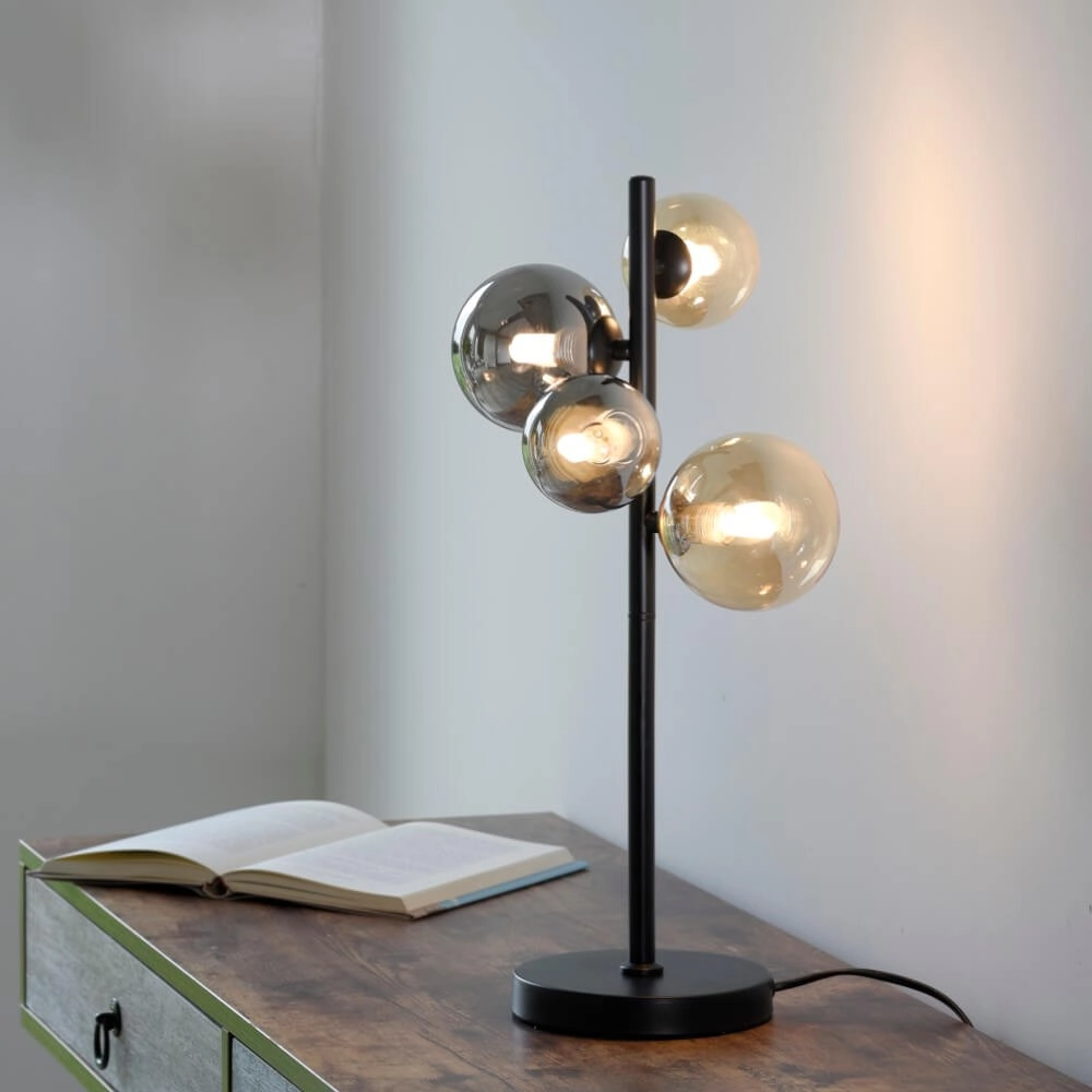 Lampe de table noire Popsicle conception Paul Neuhaus 4012248375525