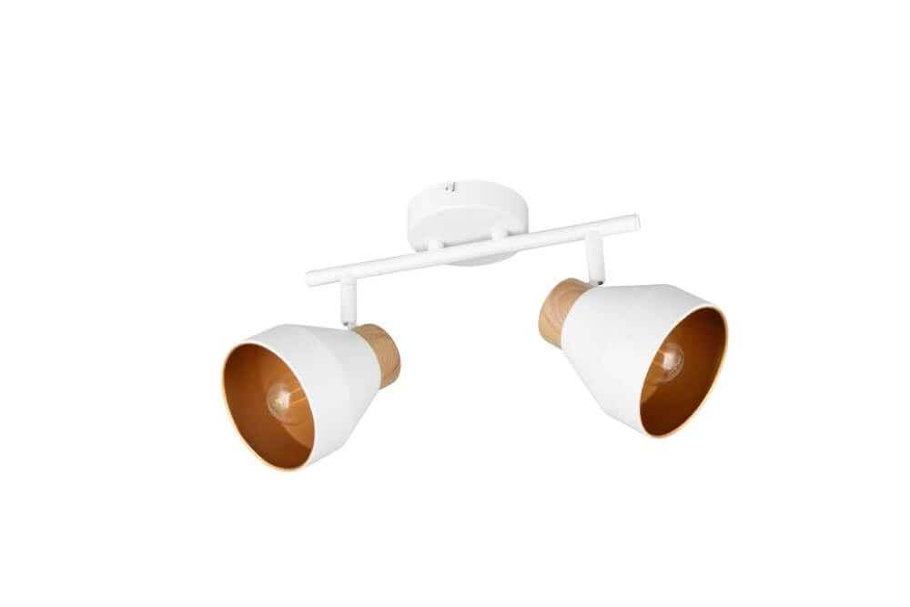 Plafonnier design 2 lumières Valentin blanc Trio 4017807637427