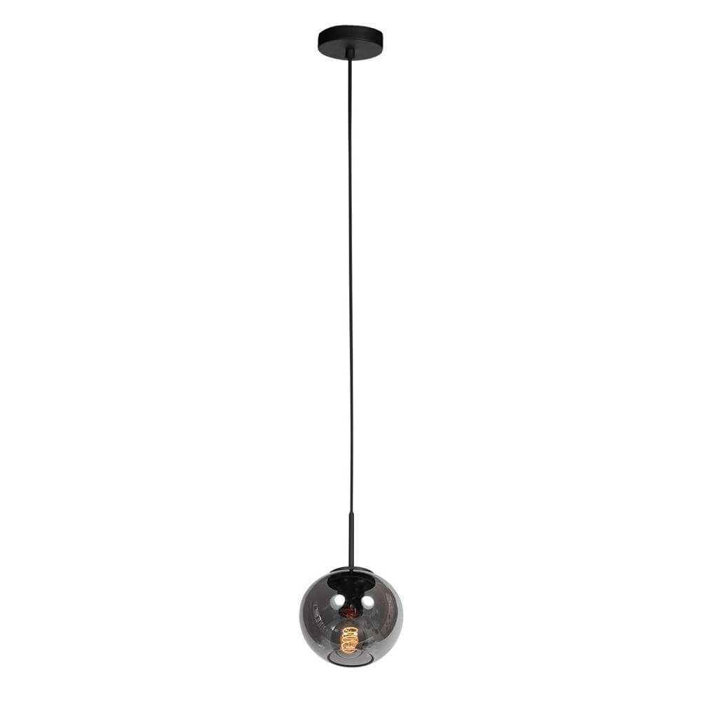 Suspension HaloSwap avec 1 boule de verre à fumée Ø 15cm Steinhauer 8712746179729