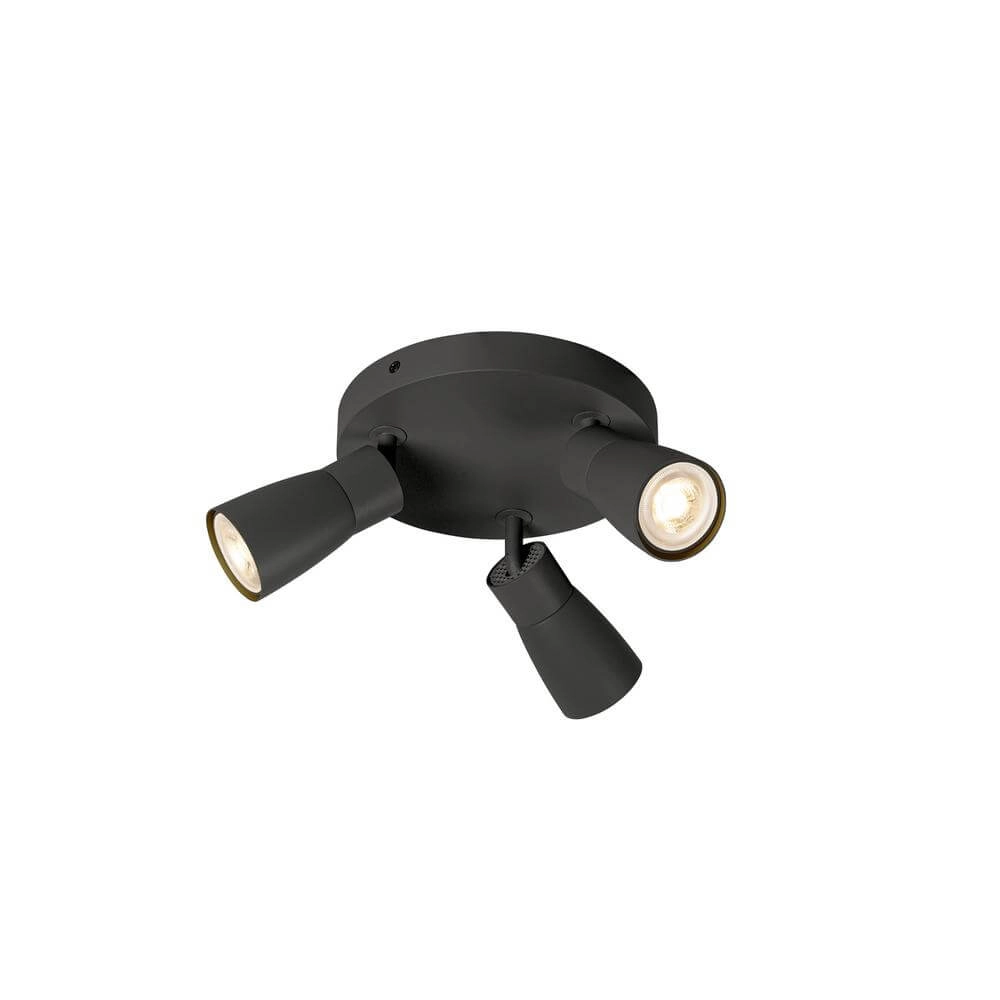 Projecteur rond Puri 2.0 Dome noir 3 lumières Projecteur rond Puri 2.0 Dome noir 3 lumières