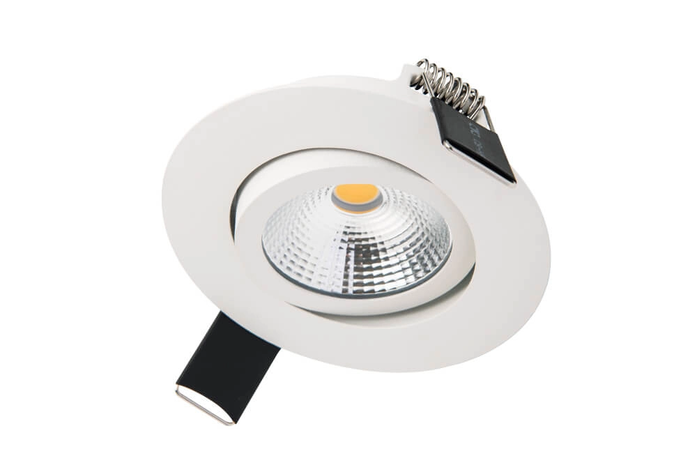 Spot encastrable plat Lux Slim 3000K - blanc