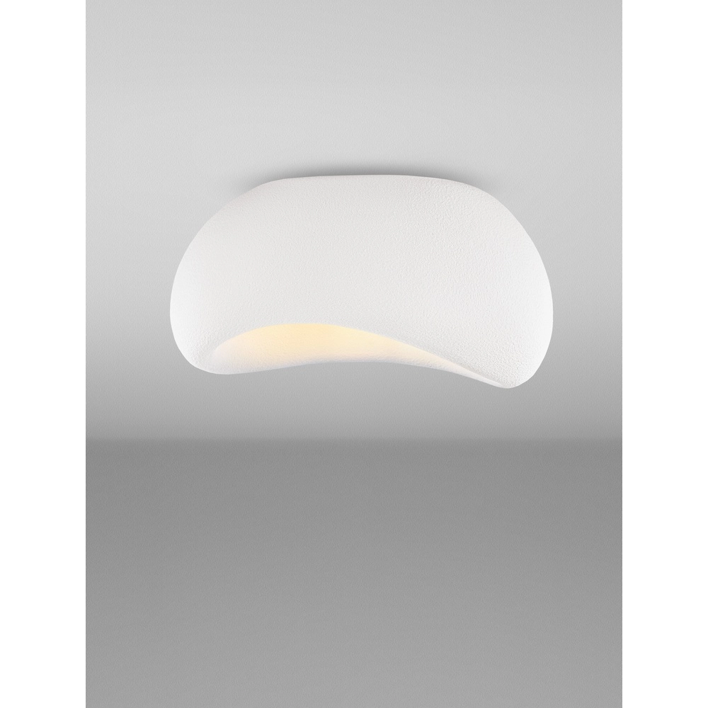 Plafonnier naturel Aere blanc 50cm