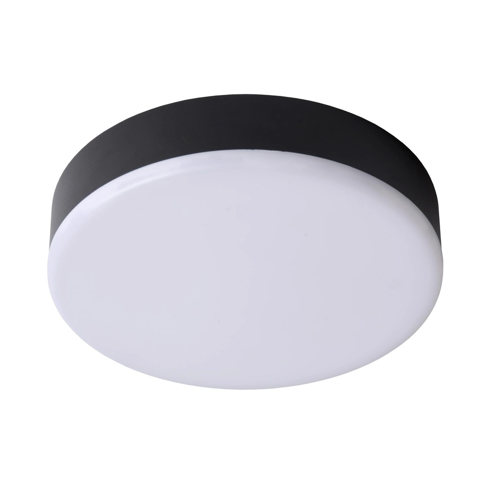 Éclairage de plafond Ceres-Led IP44 noir Ø 21,5 cm
