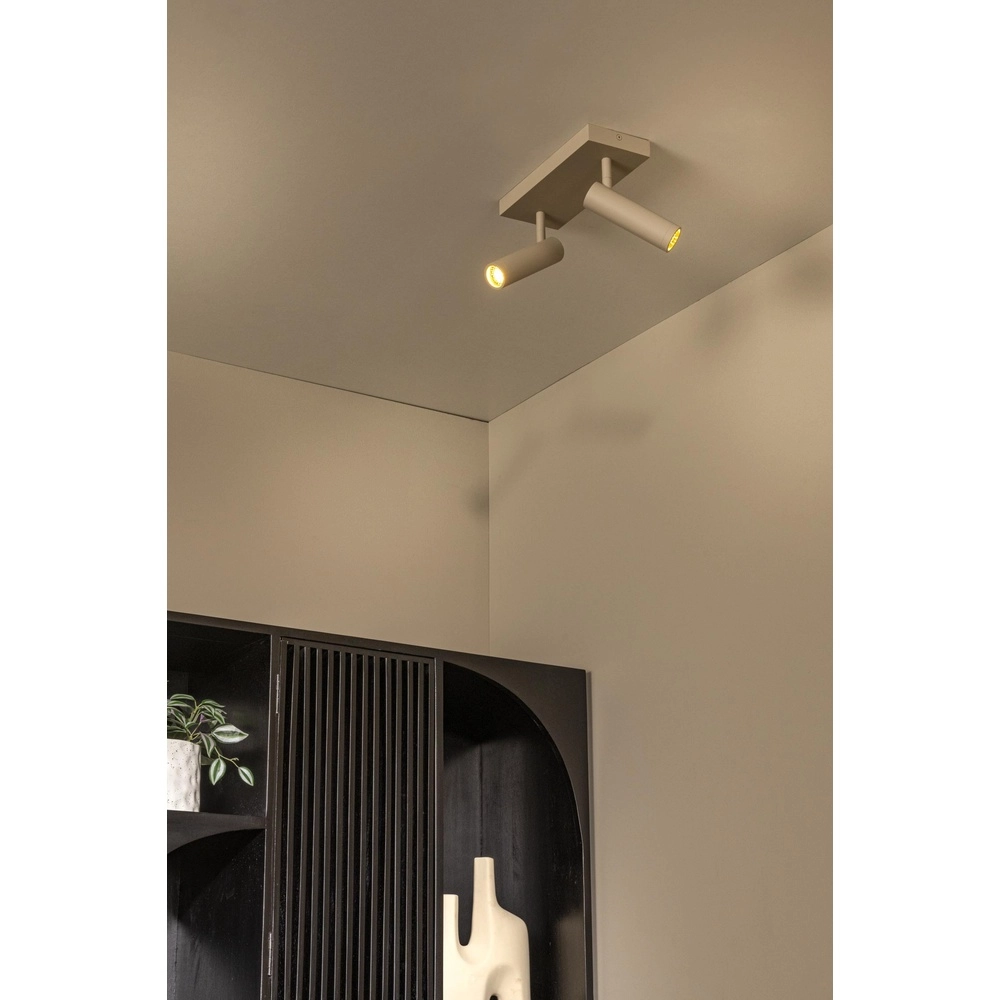 Lampe de plafond élégante Grado Brun sable 2 clairs Lucide 5411212221728