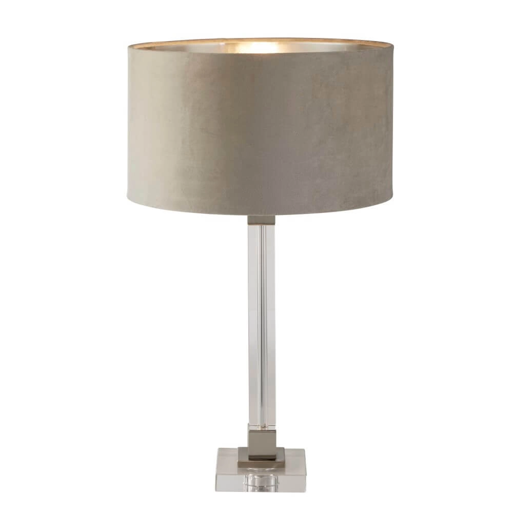 Lampe de table design Scarborough or avec nuance de bronze Searchlight 5053423257099