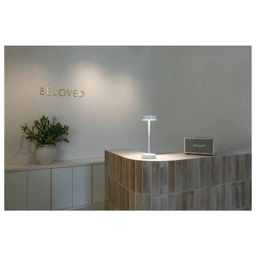 Lampe de table d'extérieur Vinolina blanc - rechargeable SLV 4024163276290