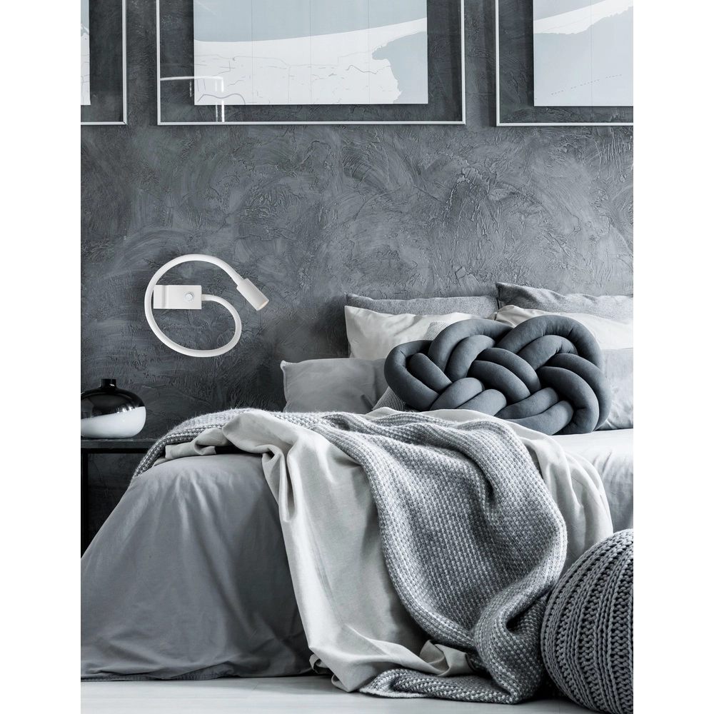 Lampe de chevet Geneva blanc Lyora 5212017411075