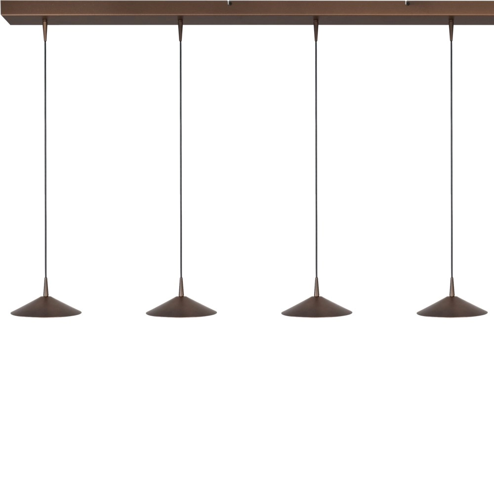 Lampe suspendue à 5 lumières Ceppo Brun cacao Ø 18 cm Masterlight 8718121352022