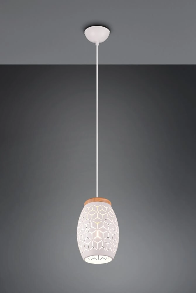 Lampe suspendue blanche Bidar conception Trio 4017807574913