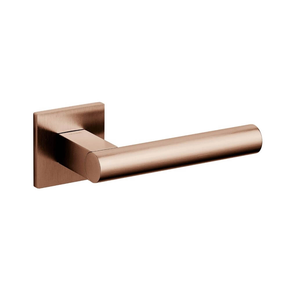 Poignée de porte design Euclide Q Cuivre mat