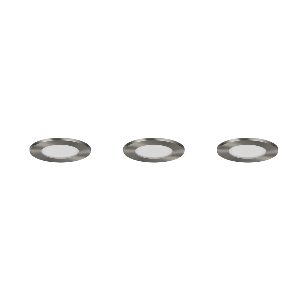 Lot de 3 spots encastrés Himal nickel IP65 Trio 4017807663808