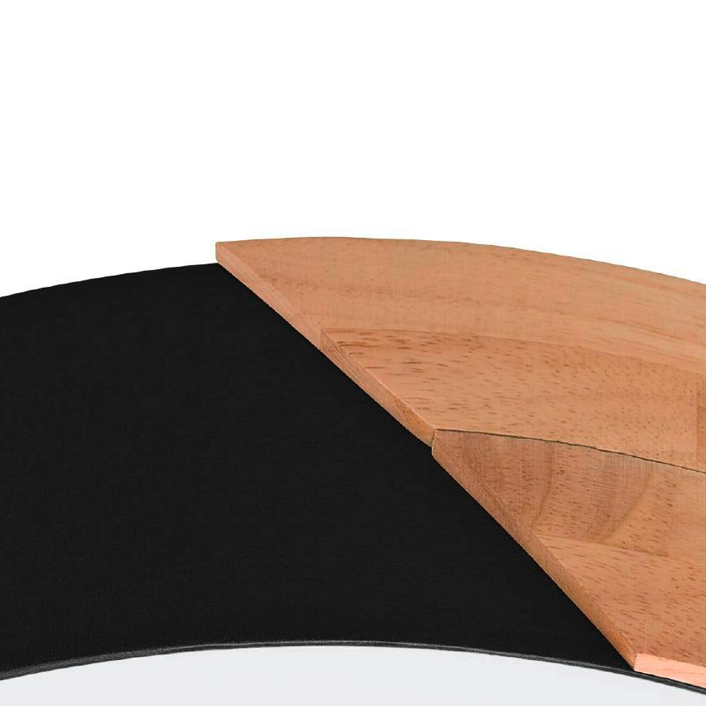 Éclairage de plafond moderne Grimaldino noir avec bois rond Eglo 9002759993887