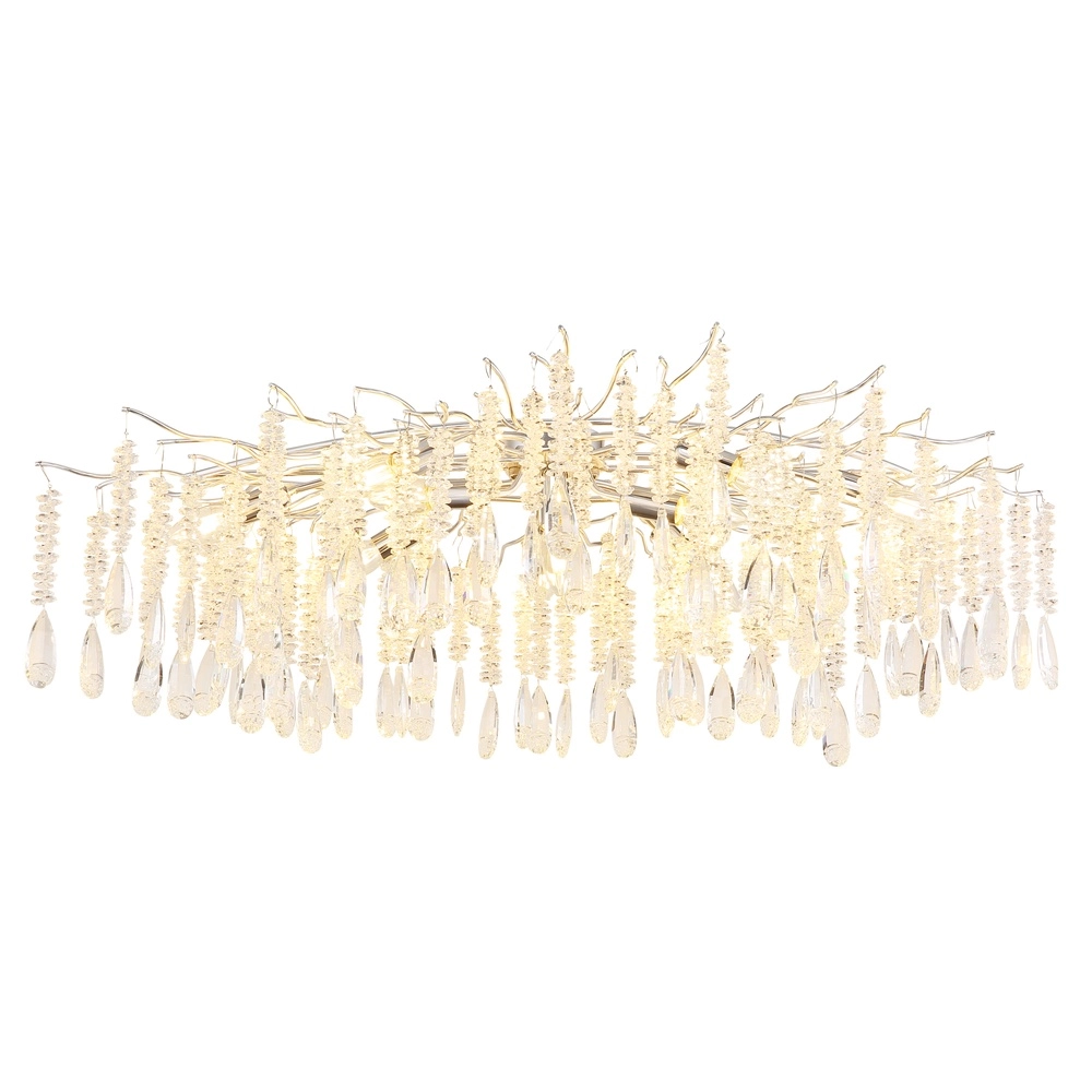 Lampe de plafond Kinga Gris argenté 100 cm Globo 9007371578986