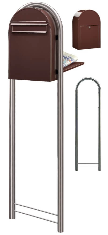 Boites aux lettres Classic B 8017 Marron foncé Bobi 6417237006080