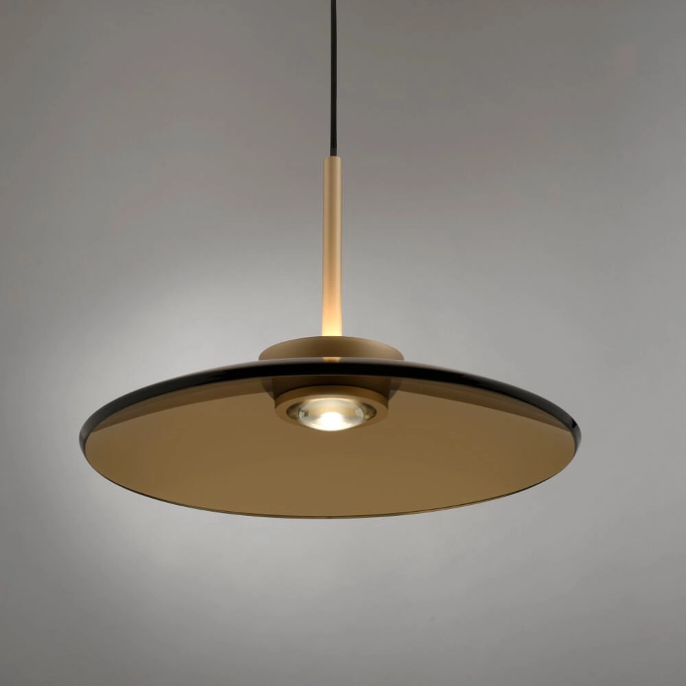 Lampe suspendue 1 lumière Pure E-Moon bronze Paul Neuhaus 4012248382769