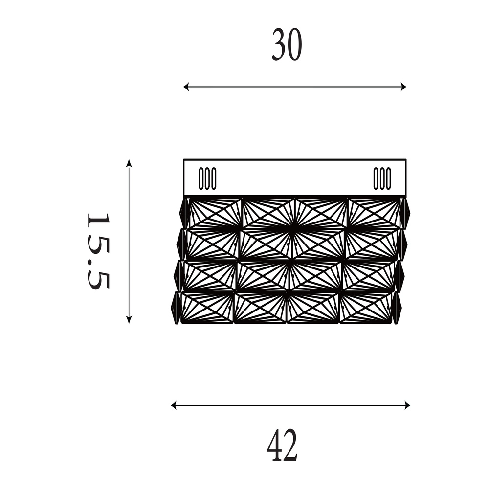 Plafonnier Modena chrome Searchlight 5053423304106