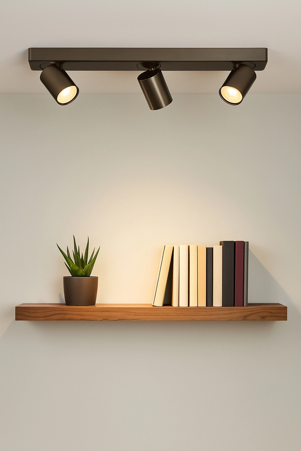 Lampe de plafond Moon 3 bronze rectangulaire Lyora 5053423311845