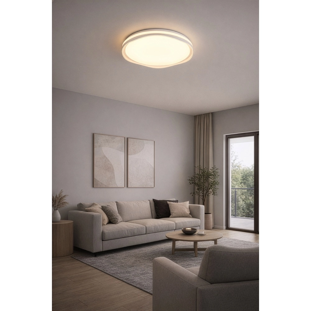 Éclairage de plafond Pavo Ø 49cm blanc Trio 4017807704112