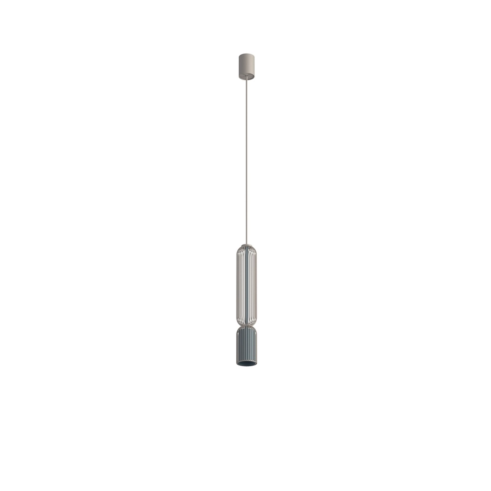 Lampe suspendue Singles 40,5 cm gris umbra et brun sable