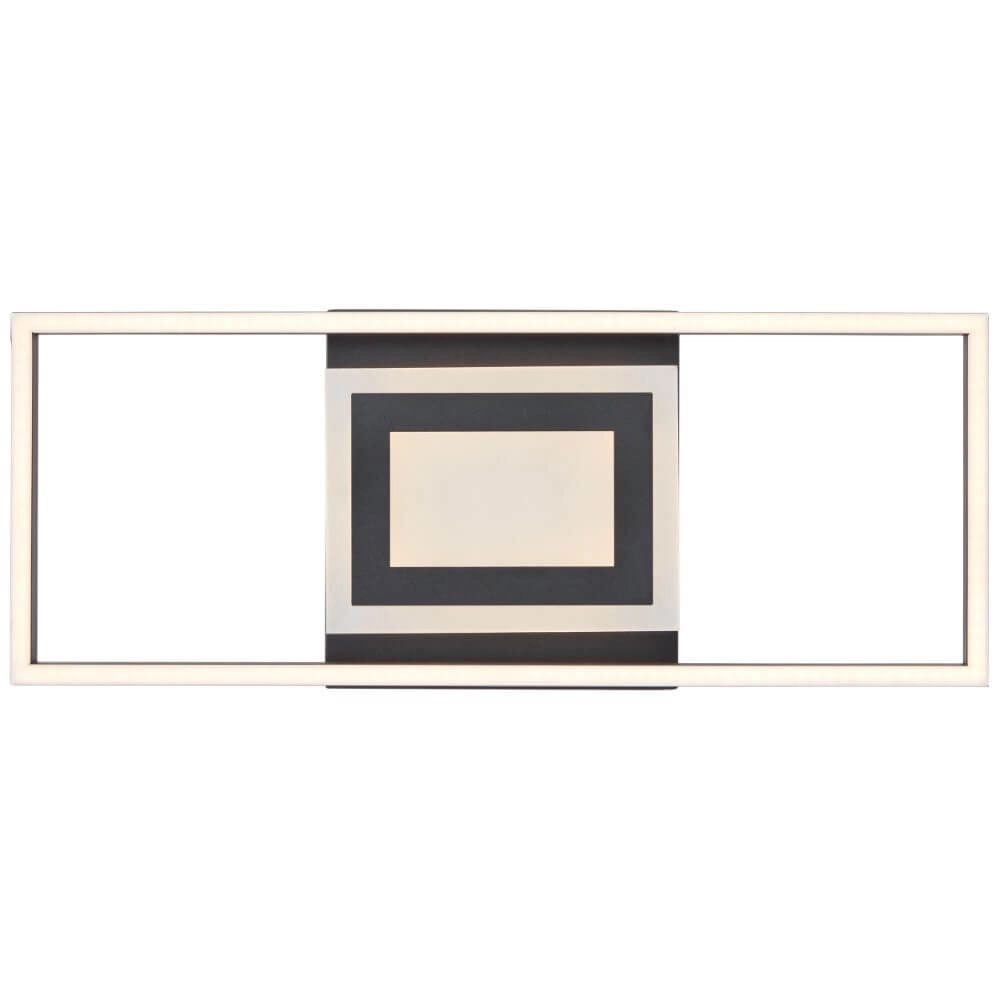 Plafonnier Besson rectangulaire noir Brilliant 4004353420009