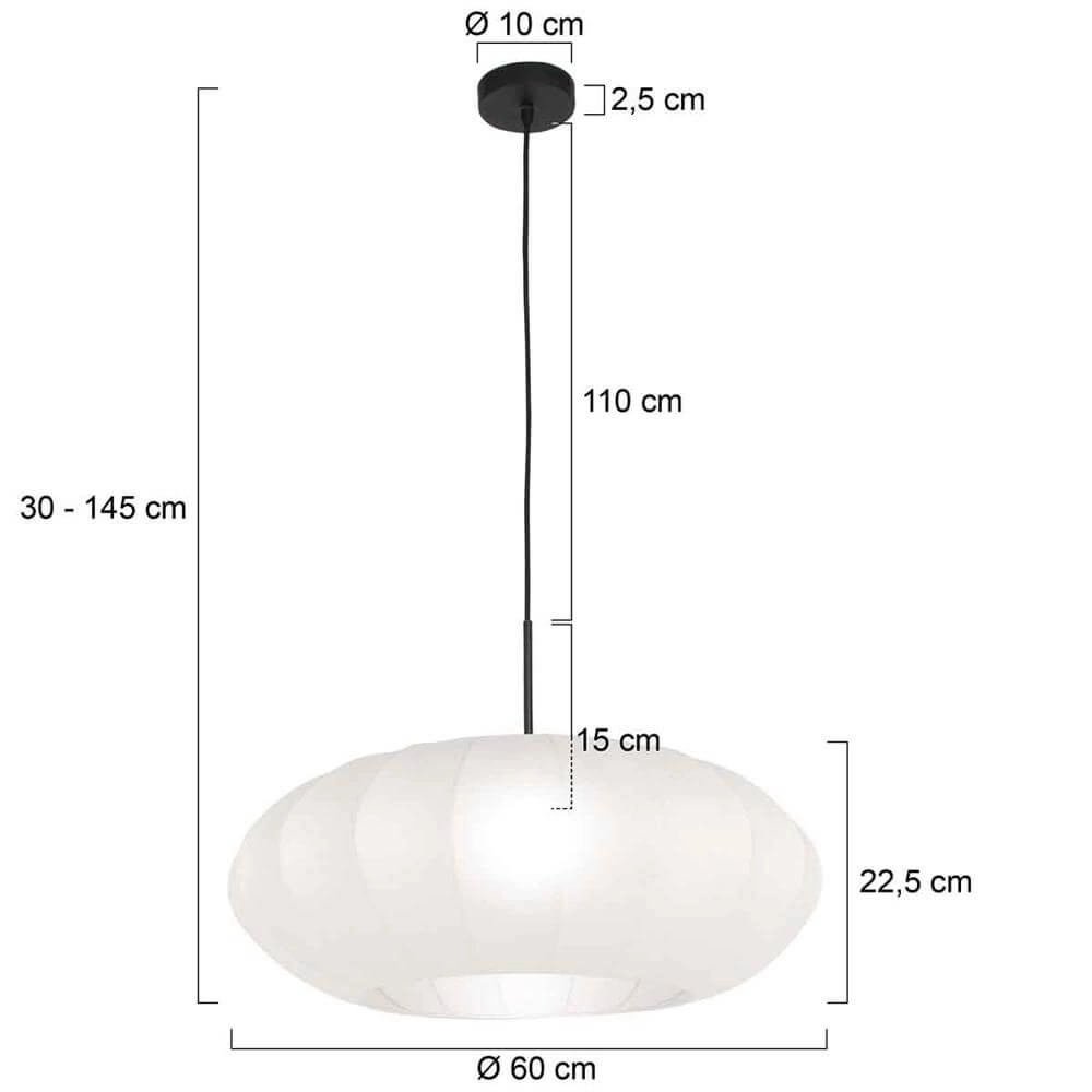 Suspension Sparkled Light noir avec capuche blanche Steinhauer 8712746173147