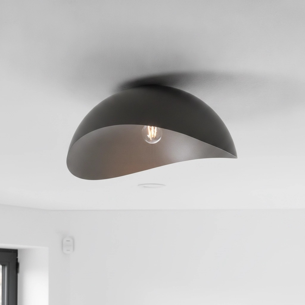 Plafonnier Opsi noir Ø 50cm