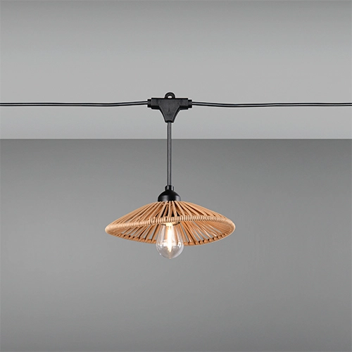 Lampes à guirlande Chain noir avec brun 600 cm Trio 4017807697612