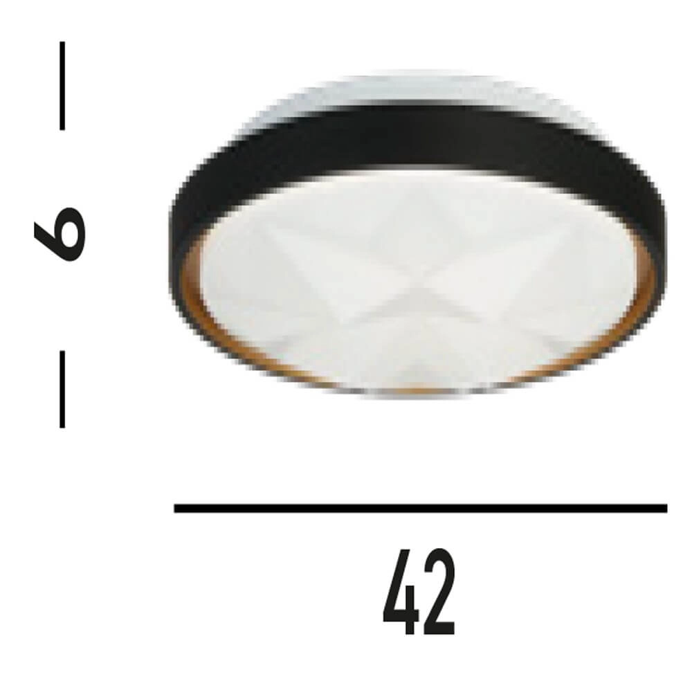 Plafonnier Satellite Noir avec effet étoile Searchlight 5053423273228