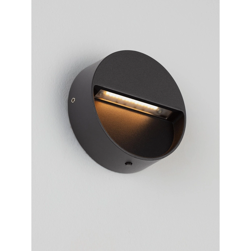 Lampe murale ronde Sete Noir Lyora 5212017497925