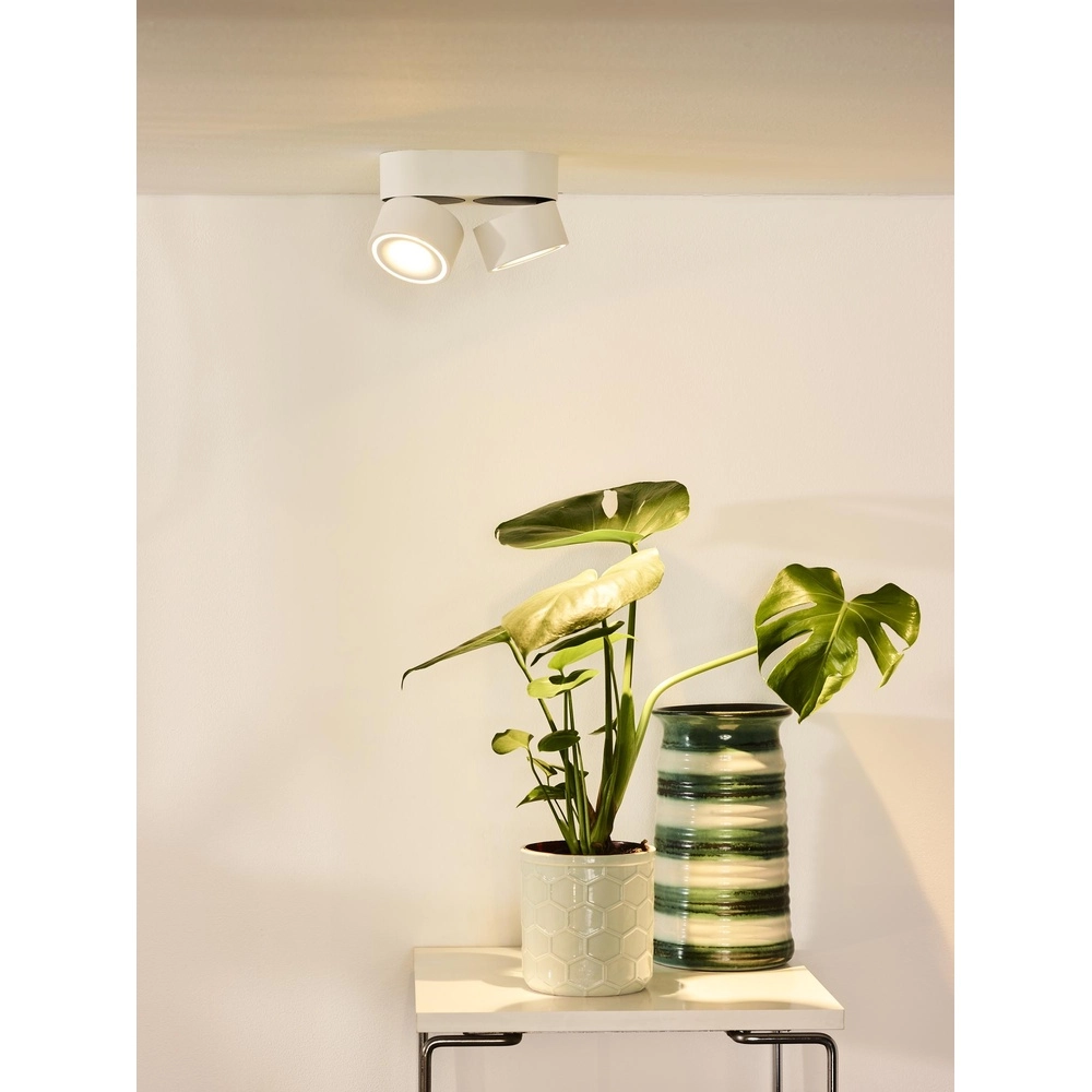 Projecteur de plafond Yumiko Double blanc Lucide 5411212351685
